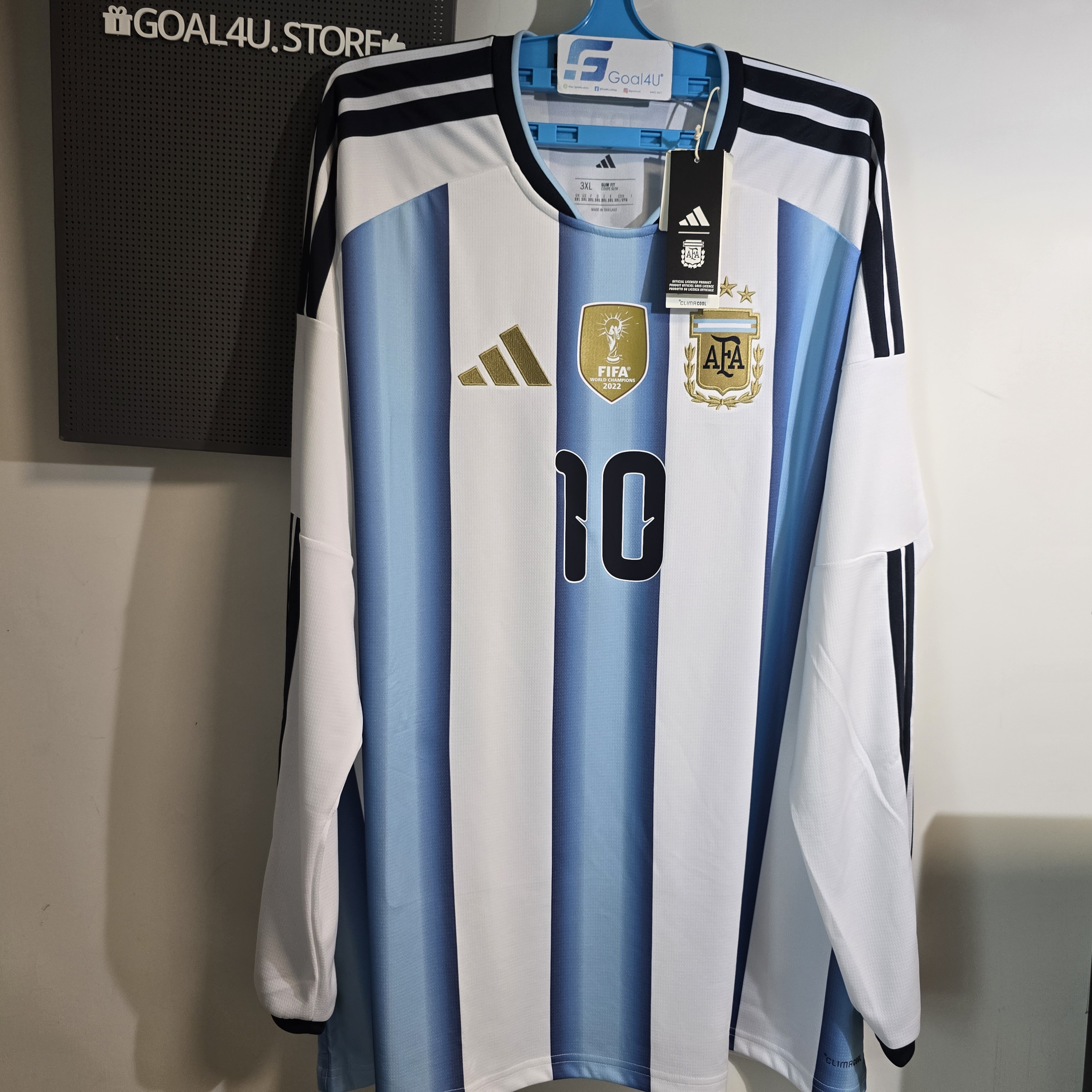 Adidas Argentina 阿根廷 2025-26 主場長袖球迷版球衣 (可加字章) KA8126
