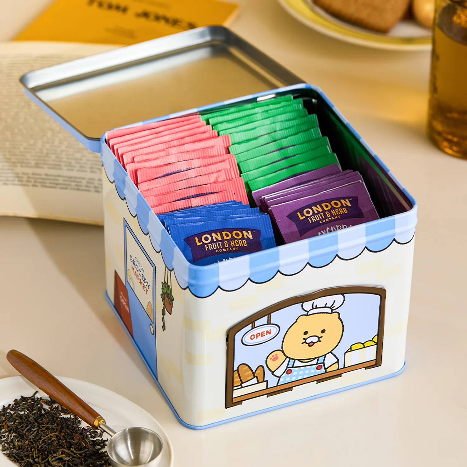 Kakao Friends Grocery Market 系列｜☕️茶包鐵盒