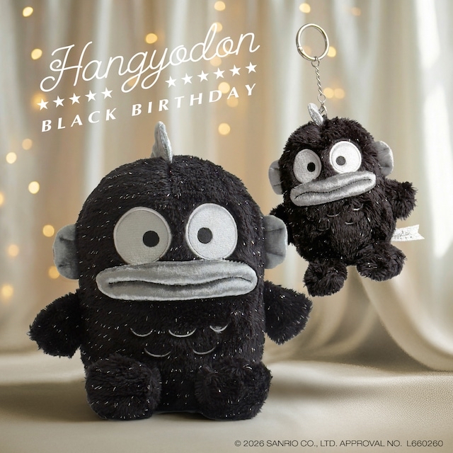 🎀【預訂】Hangyodon Black Birthday 公仔