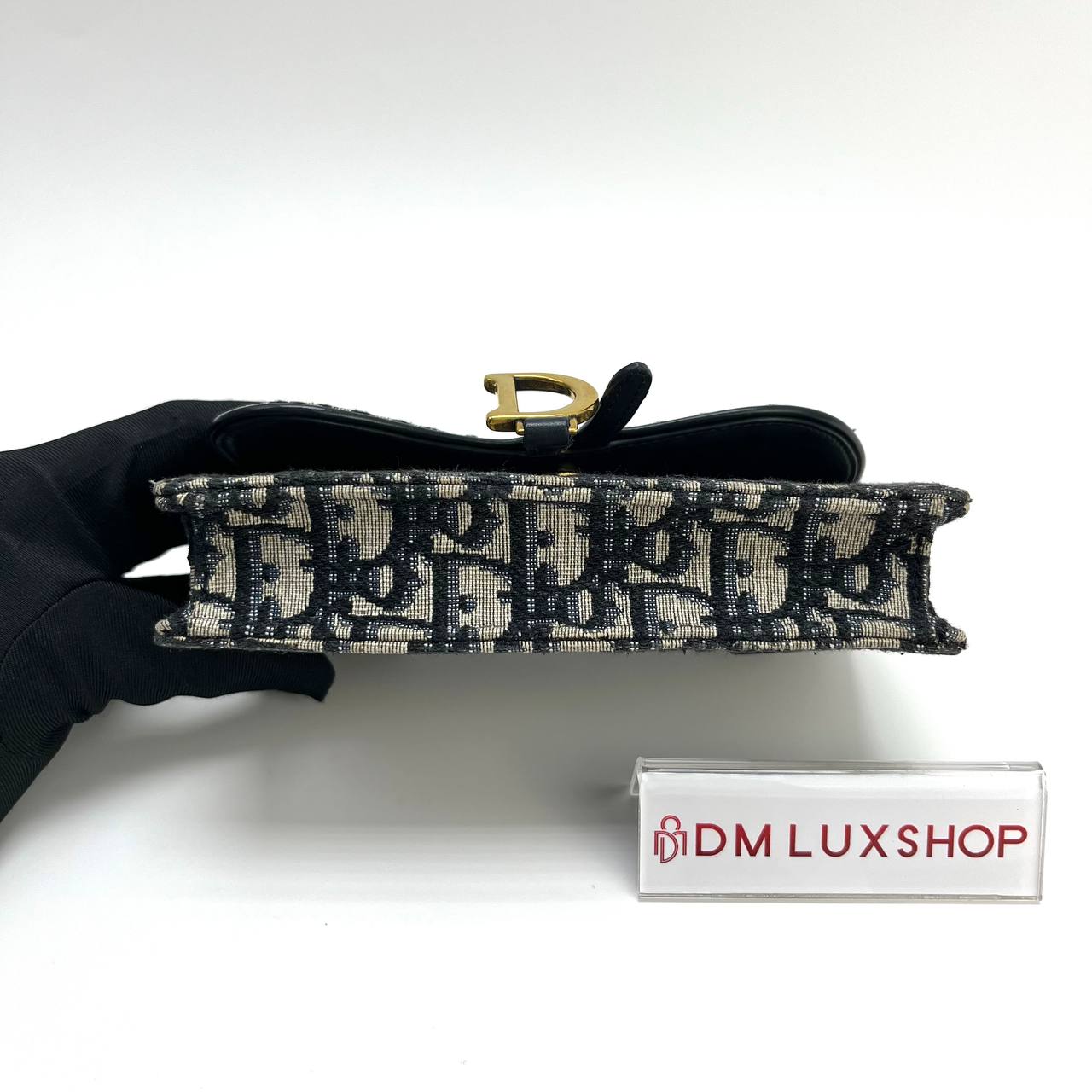 Dior Oblique Saddle Clutch Belt GHW