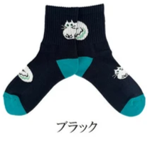 【日本製】卷卷肥貓拼圖抗菌防臭襪