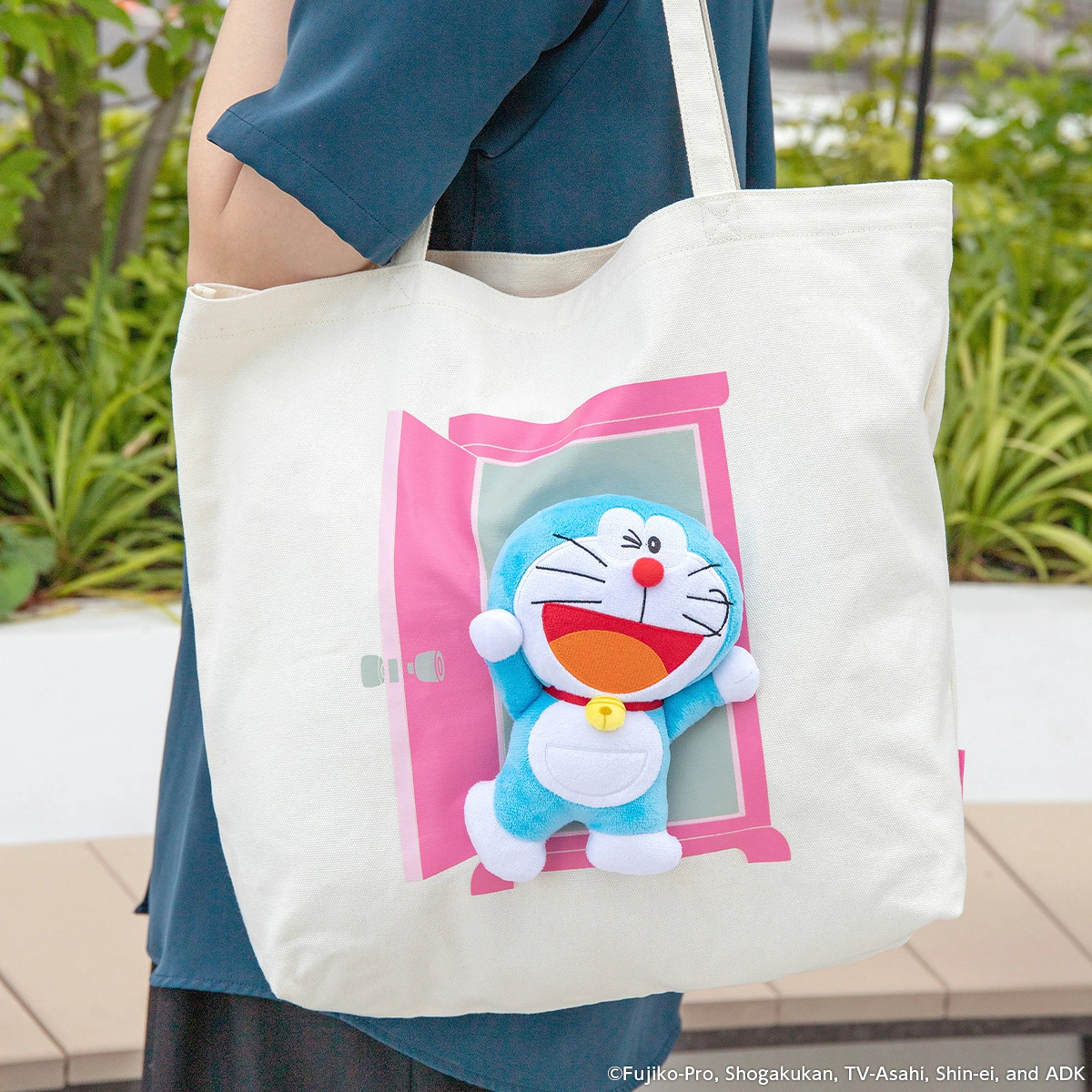 [訂購] 多啦A夢Totebag 立體公仔布袋 穿牆圈 隨意門 法寶 | Doraemon袋