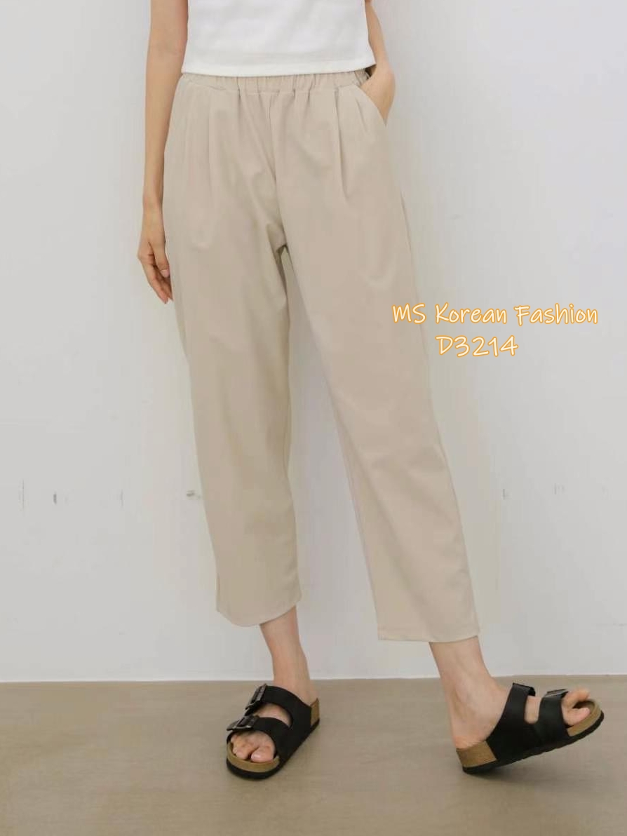 D3214 韓國🇰🇷冰涼料休閒褲