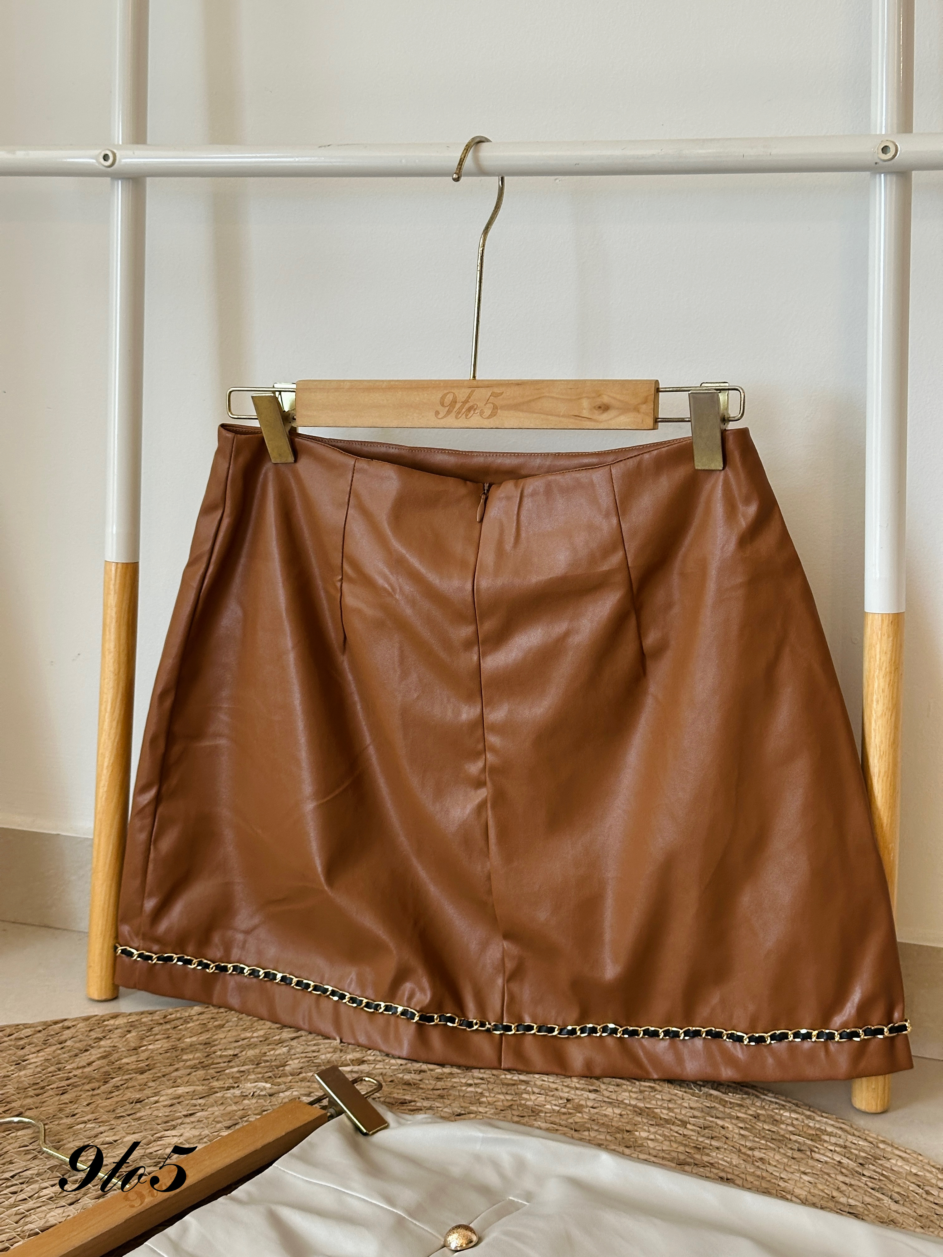 S1785 Leather Short Skirt - 3 Colors