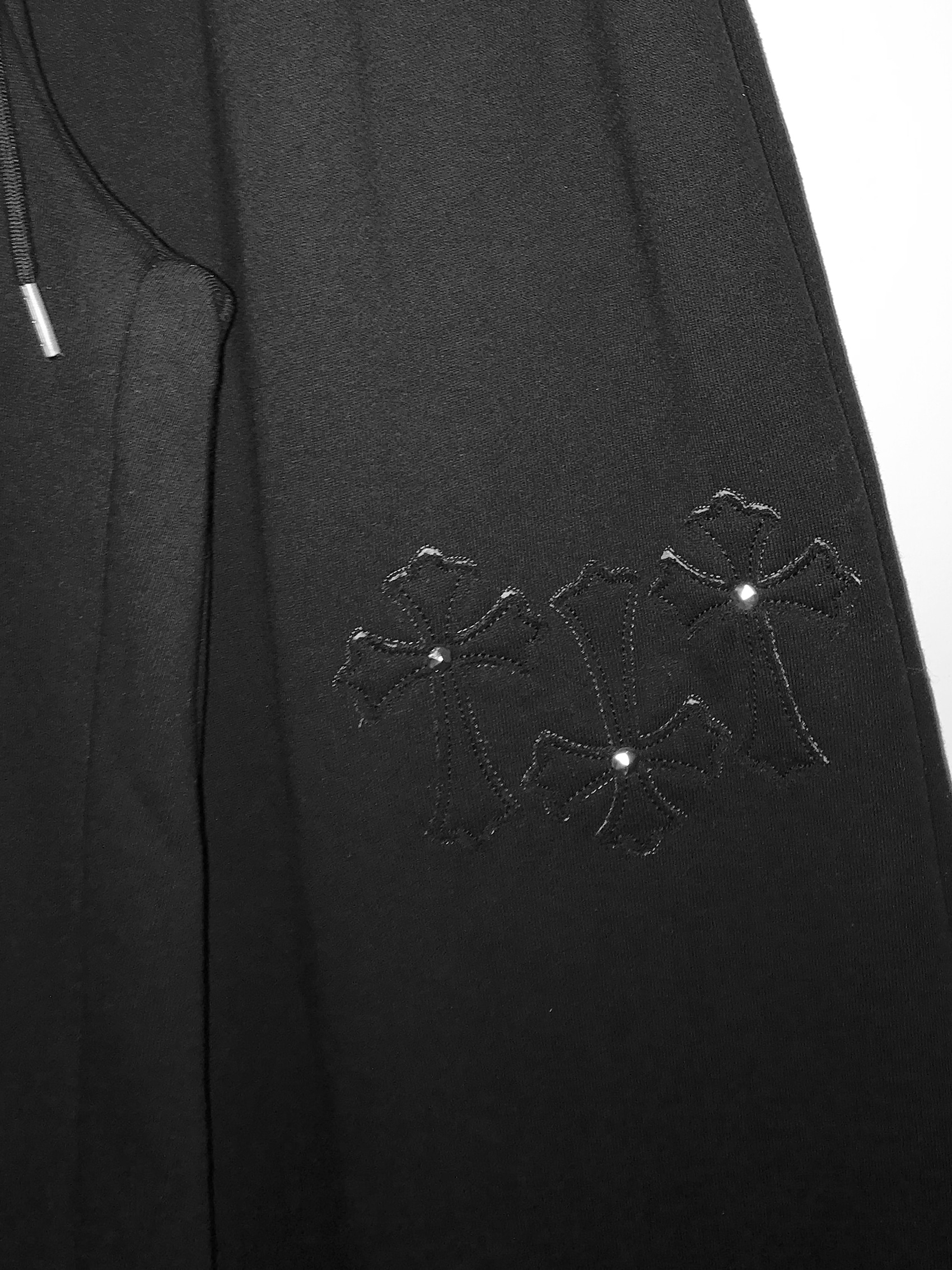 Studded Cross Wide Leg Sweatpants