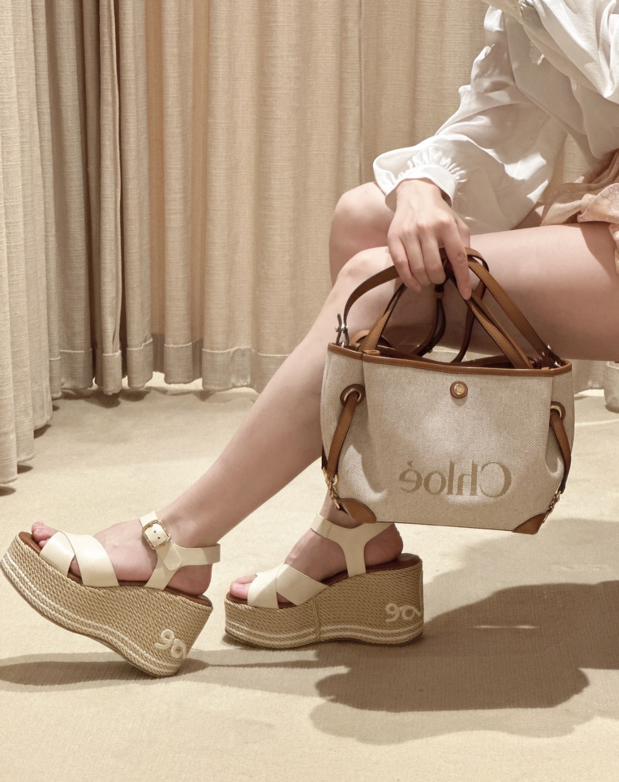 訂貨🍒 Chloe 新款 Clover Small 帆布袋 Size 33x19.5x12cm