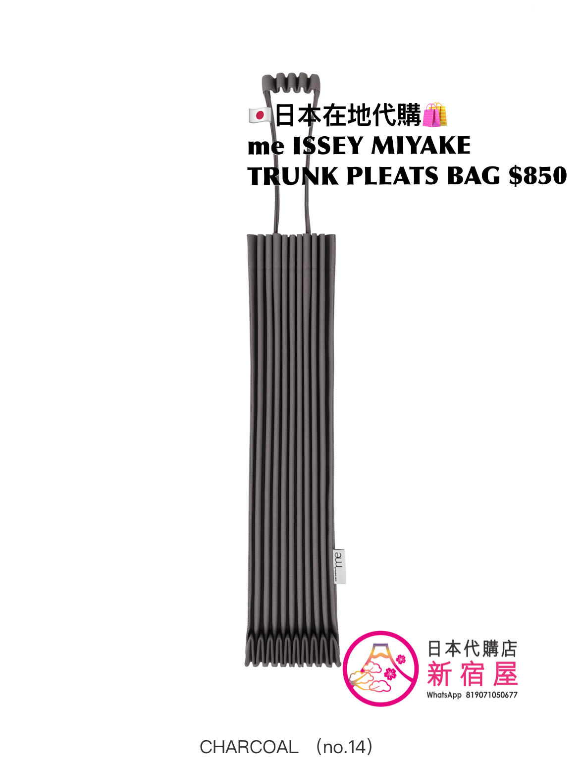 me ISSEY MIYAKE TRUNK PLEATS BAG