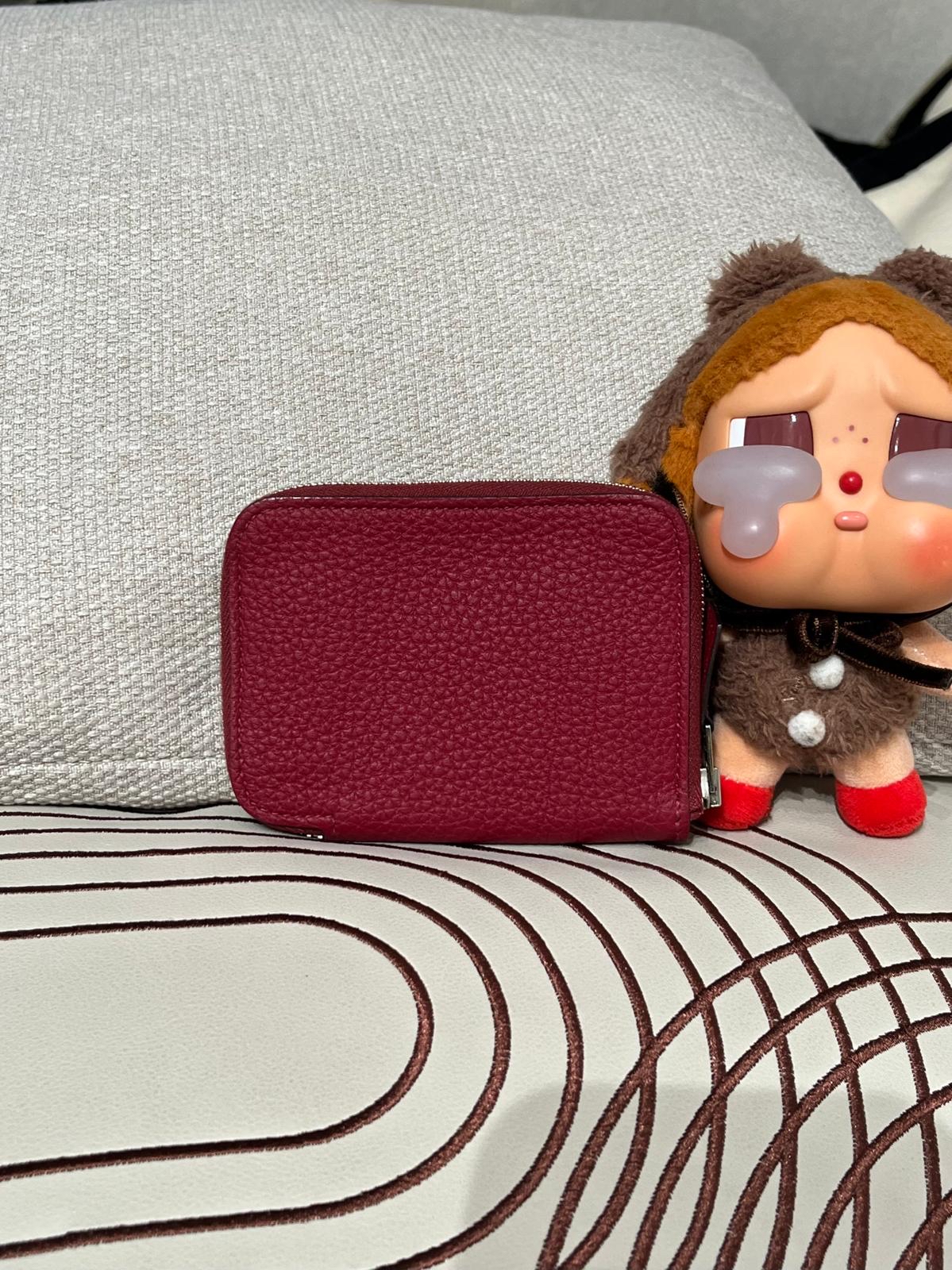 Hermes zip card holder STAMP X,牛皮 100%Authentic ,99%new