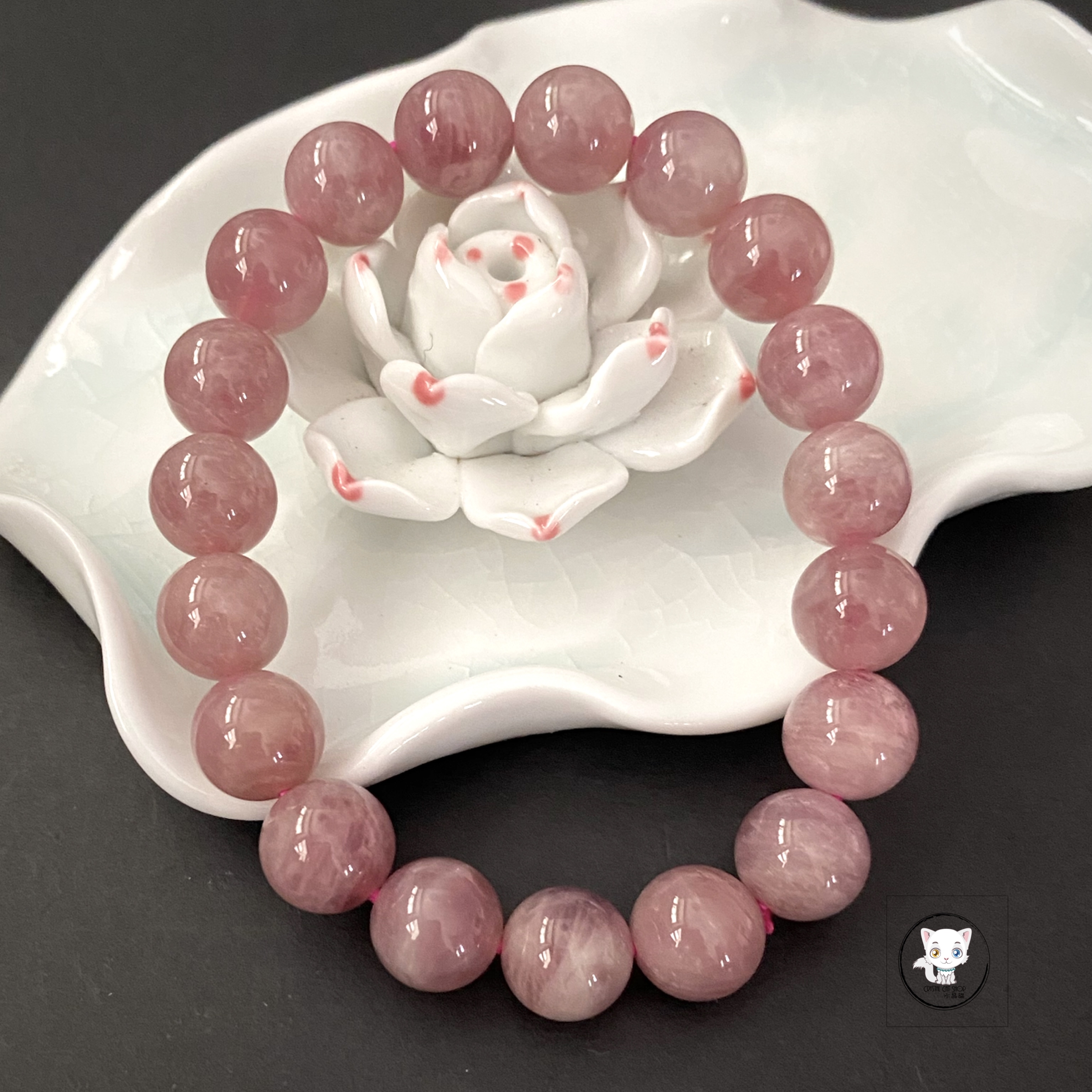 天然紫馬粉晶手鏈 10.5mm