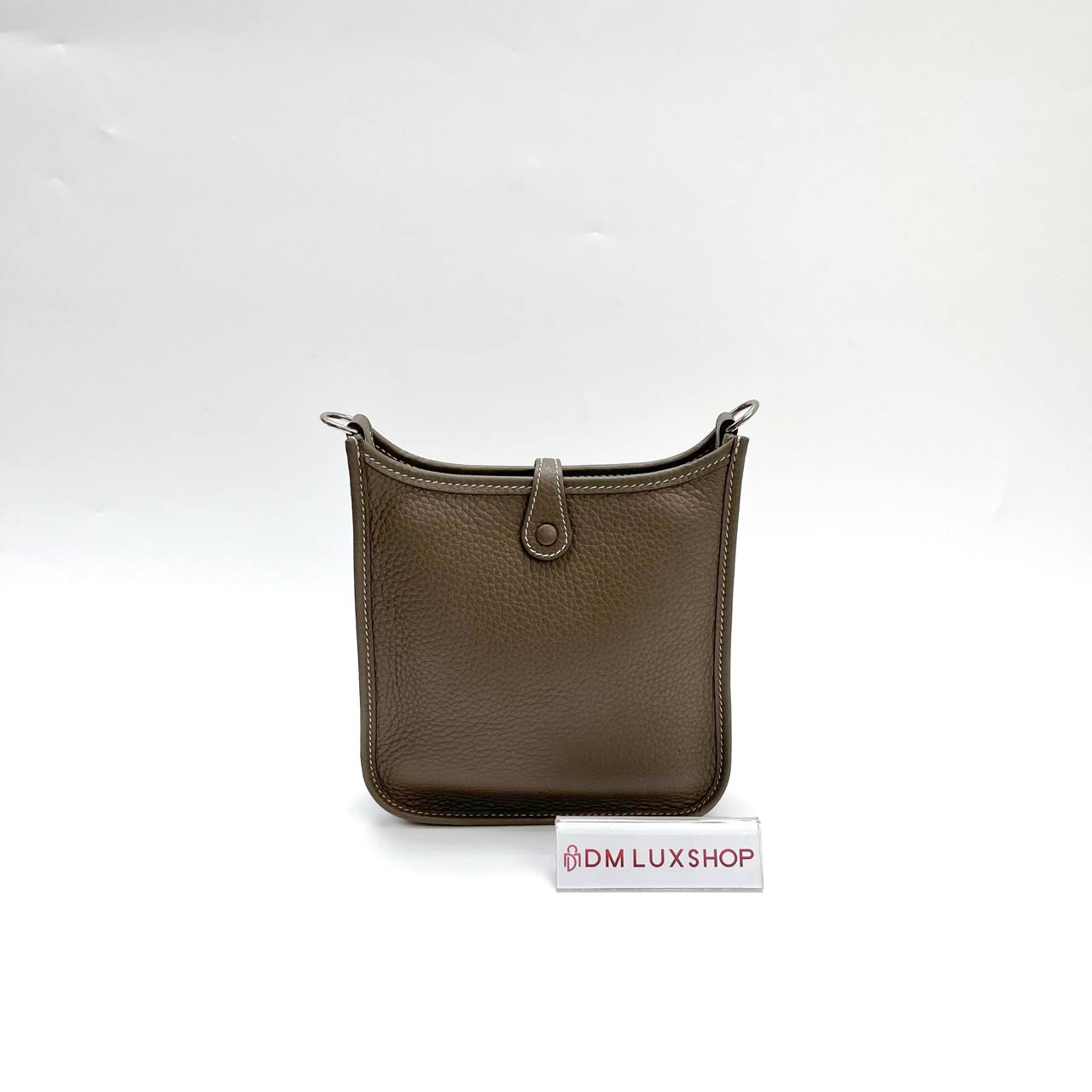 Hermes Mini Evelyne PHW with Navy Blue Strap (Stamp Z)