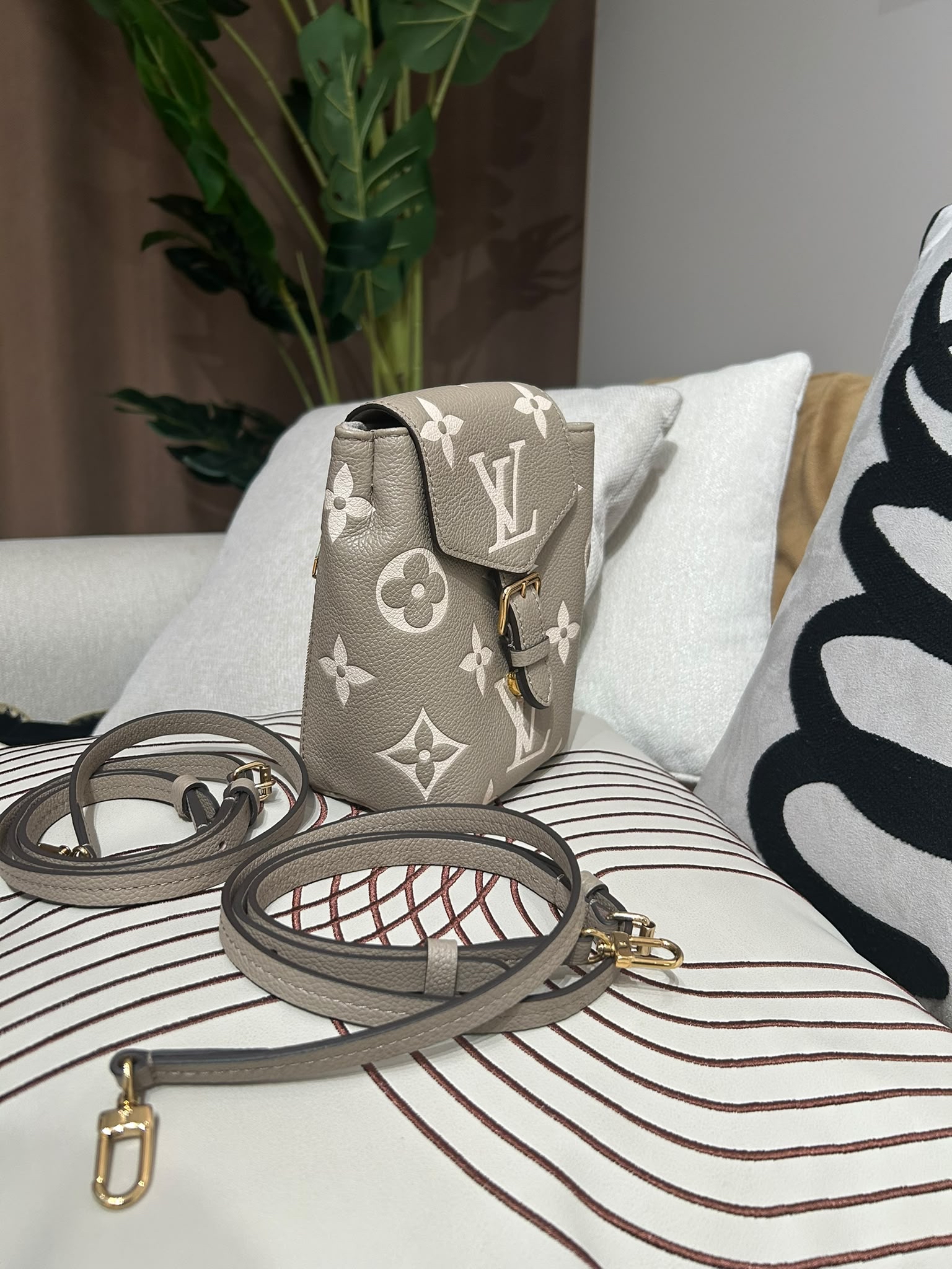 Lv tiny backpack 100%Authentic ,98%new✅dust bag ✅strap  