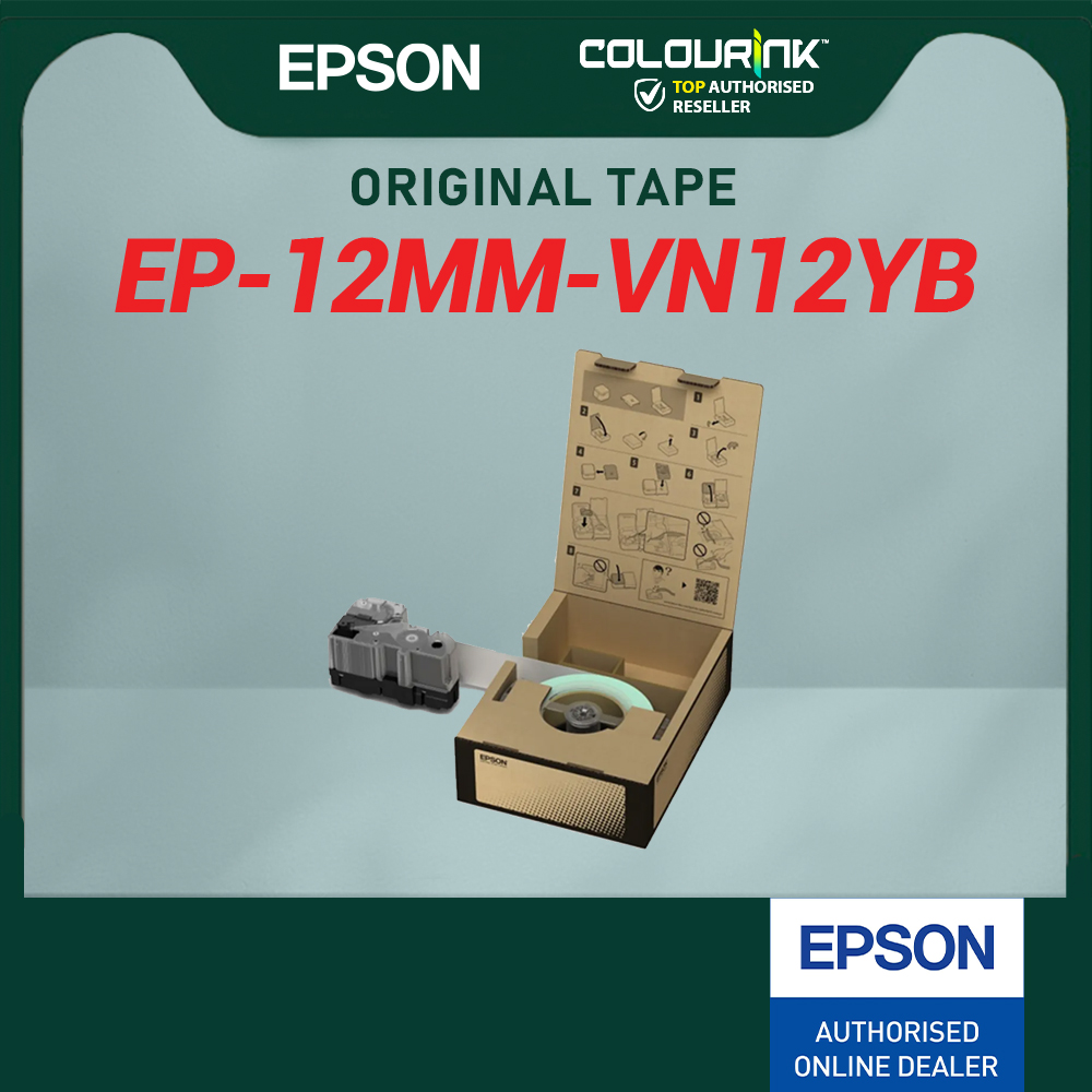 Epson Original Vinyl Laminated Sticker LK-Tape 4WBVN 5WBVN 5YBVN 5WBVN 6YBVN 7WBVN 7YBVN for Labelworks Printer