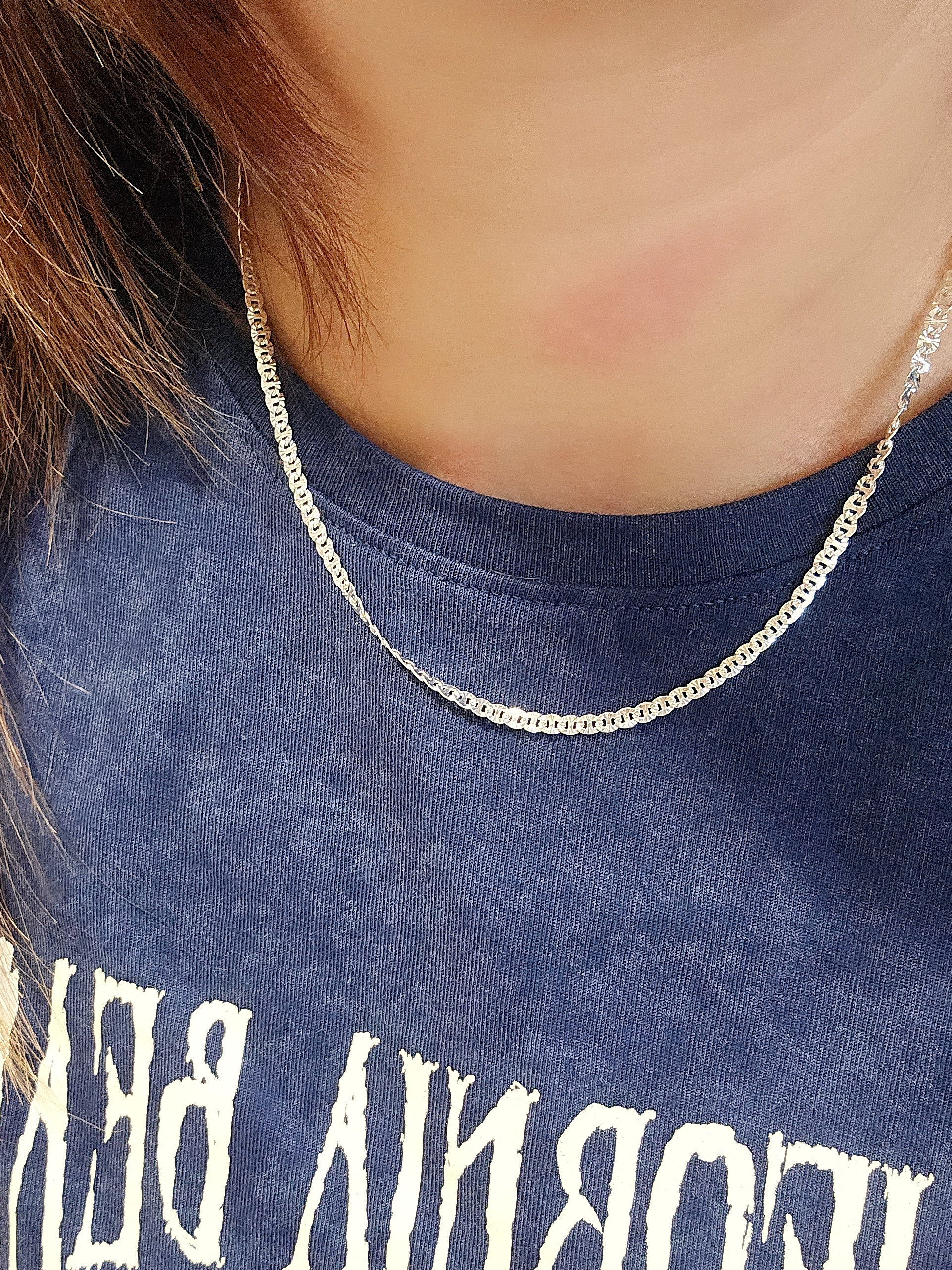 S925 -EN0123 Link Chain Necklaces