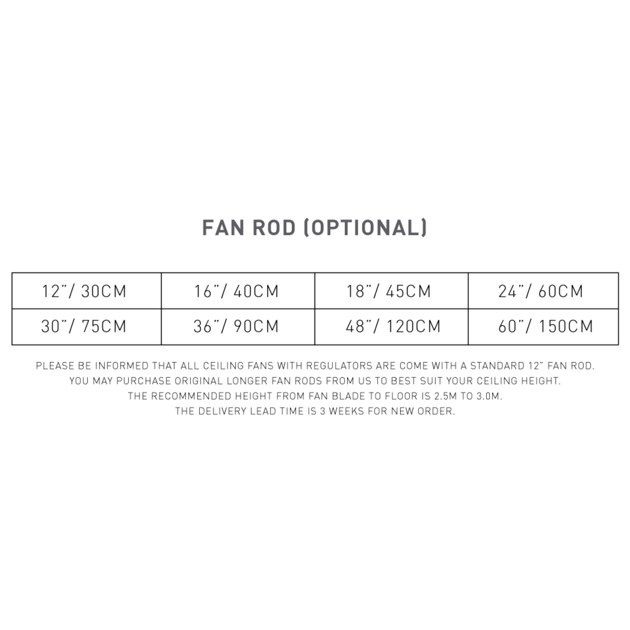 KDK 48" 3-Blade Regulator Ceiling Fan K12V0 (White)