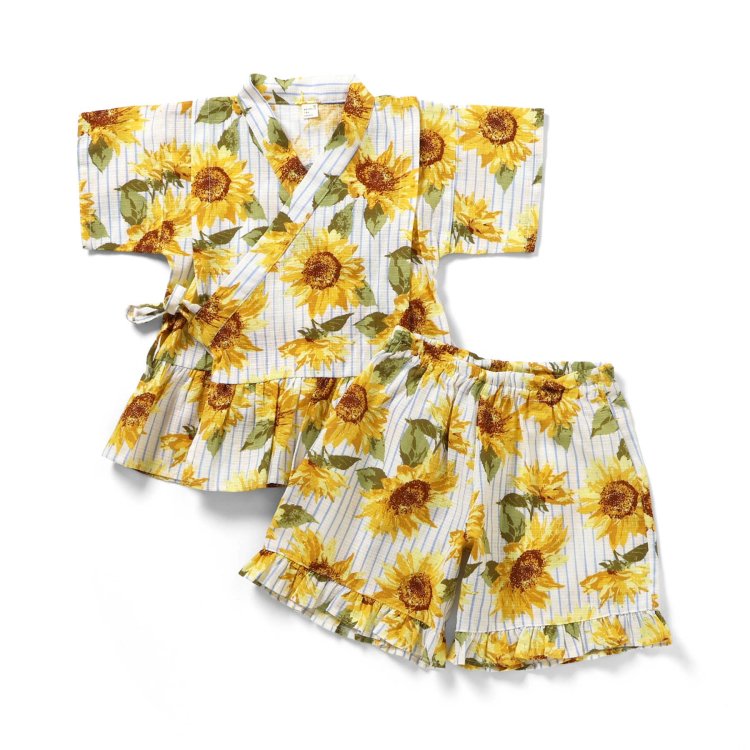 🆕【⭐訂購⭐】🌀 🇯🇵 日本直送 優雅荷葉邊 女童 #甚平 套裝［6款選］ 🌀 [ELCA-0218][260424]