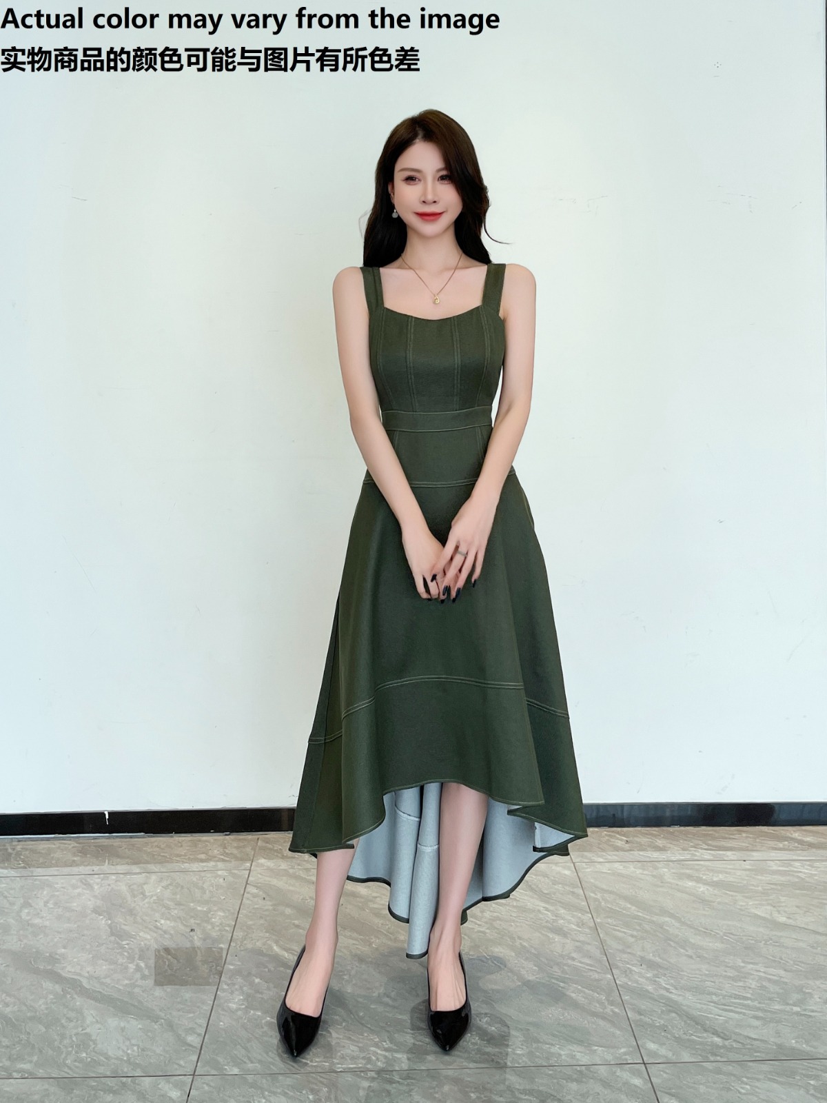1370BD Aurelia Contour High-Low Dress