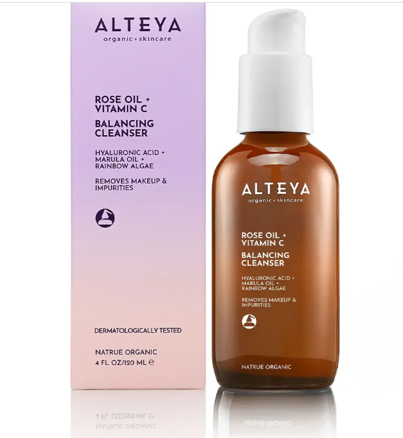 ALTEYA Organic Rose Oil + Vitamin C Balancing Cleanser 有機玫瑰彩虹藻水潤潔面乳 120ml