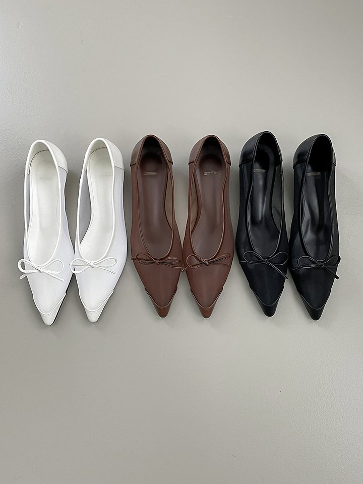 Mesh Pointed Toe Flats (3 colors)