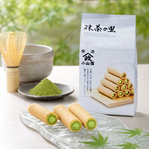 京都宇治山政小山園抹茶蛋卷（1袋13條）