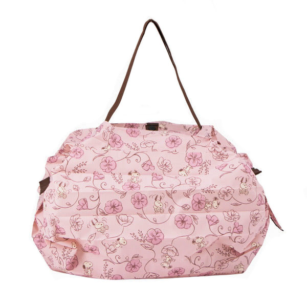 現貨｜Snoopy 日本 Shupatto Compact Bag 可摺 環保袋 M Size (花朵圖案 SPZ-4367)