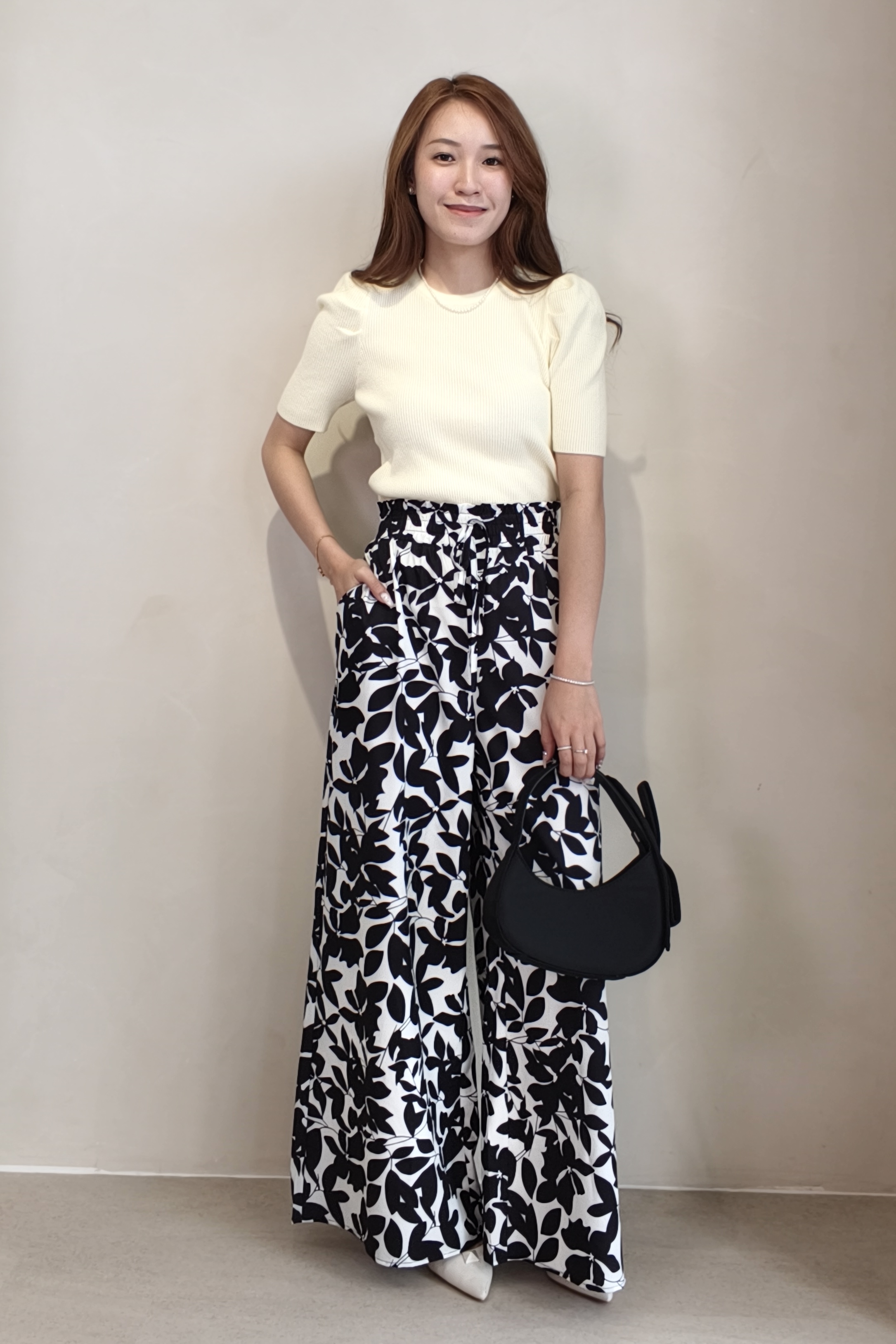 965 Azure Bloom Palazzo Pants
