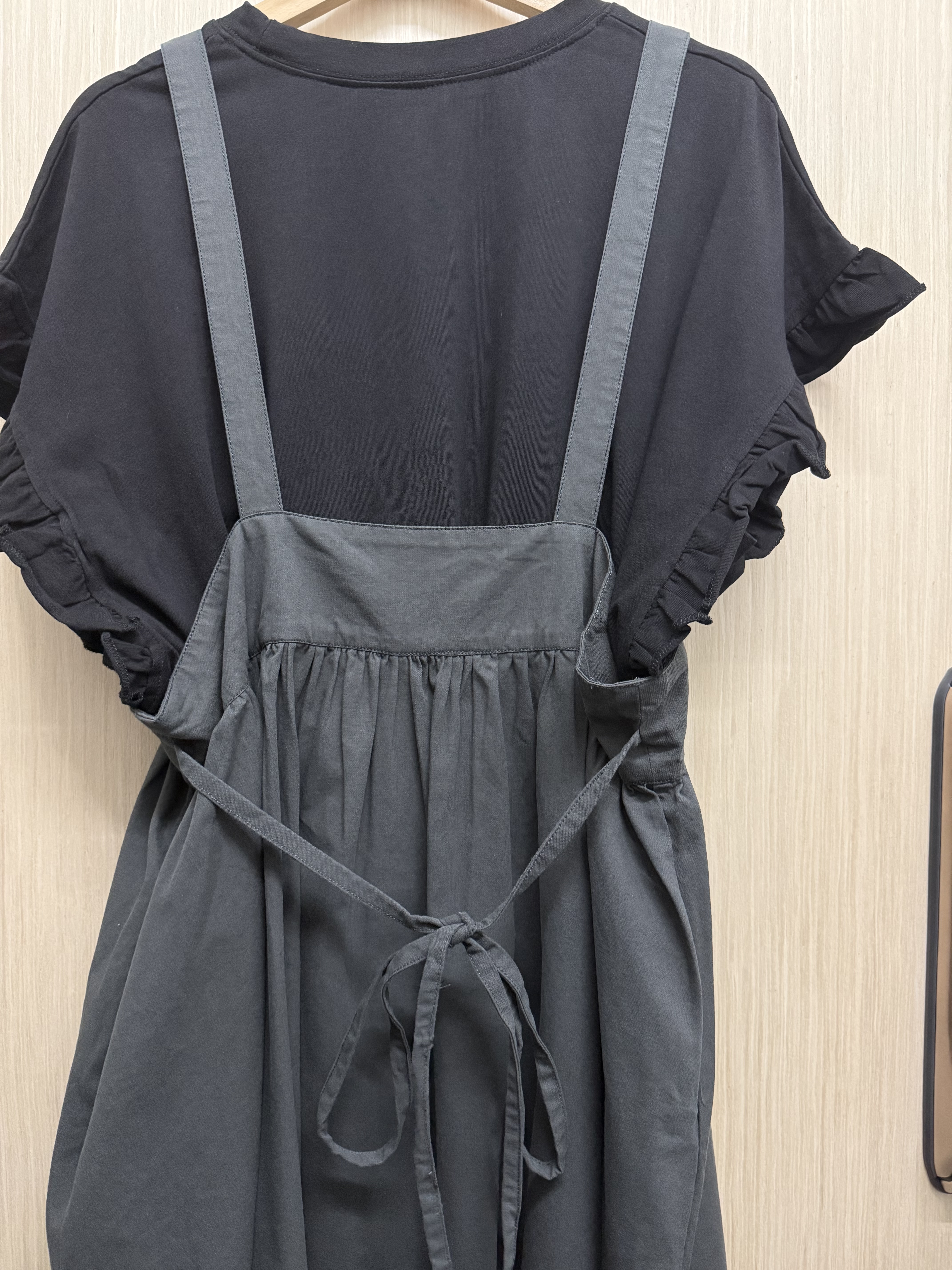 後綁結修腰吊帶𝐎𝐏𝐒（炭灰）