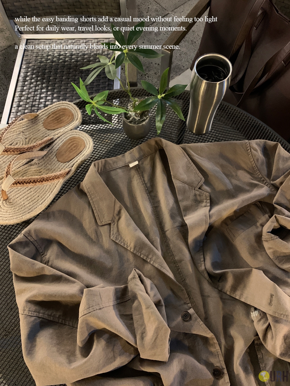 【100%保證韓國直送】韓國高端選品：Natural透氣亞麻棉全系列休閒西裝/褲款 Setup 🧥 [3 color] RL115000