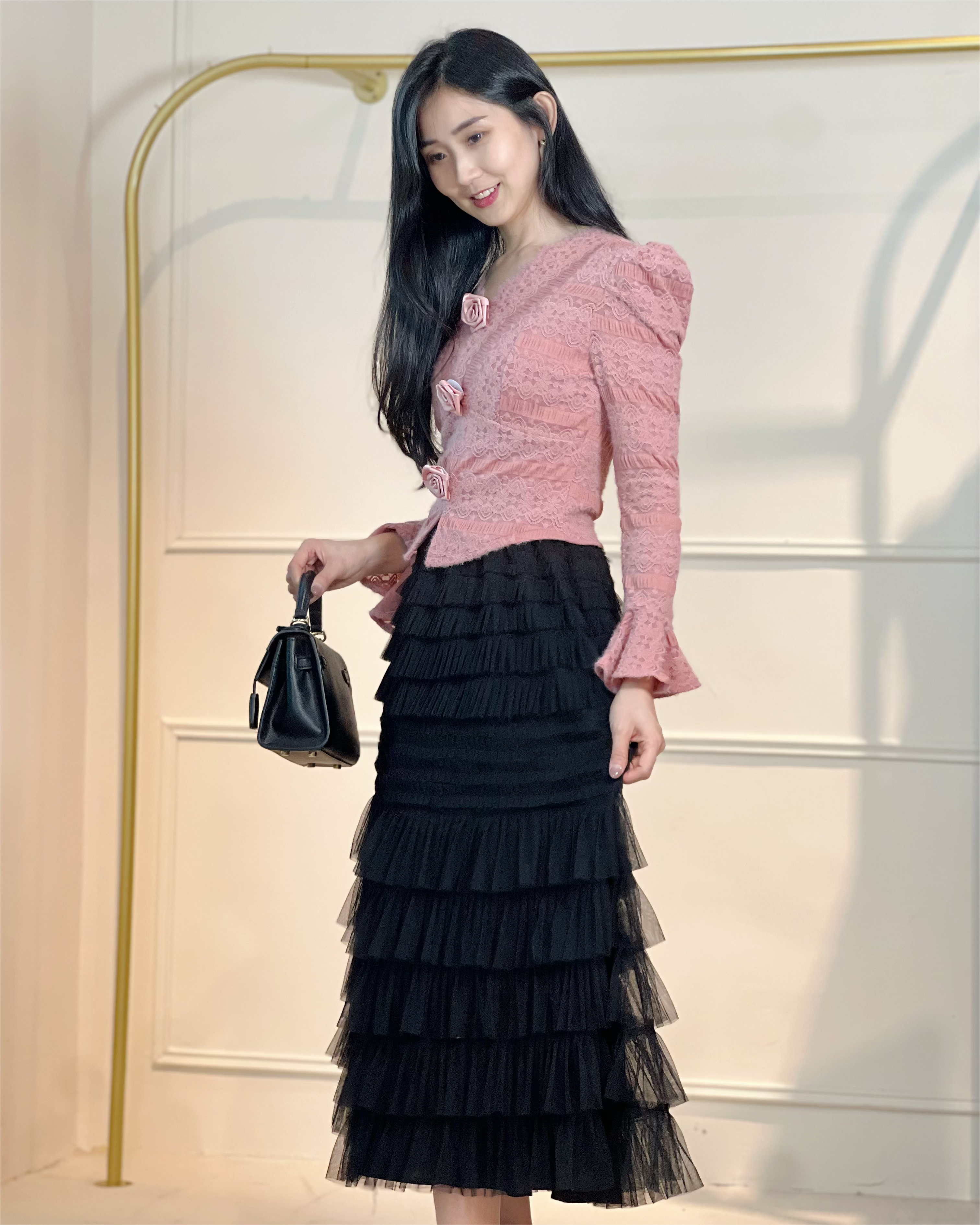 5076 Camille Vintage Lace Top