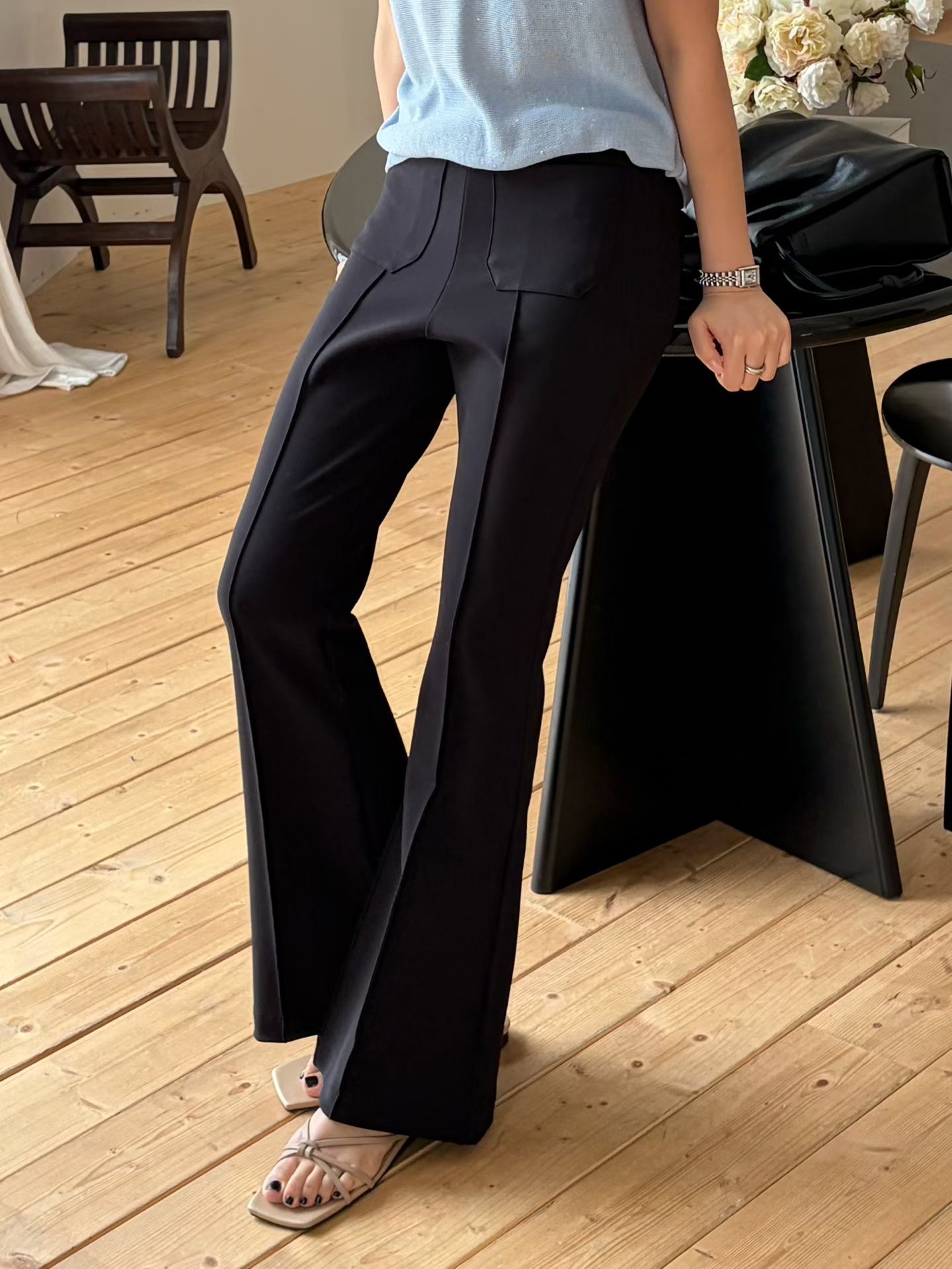 ♥︎2Pockets Flared Pants神褲