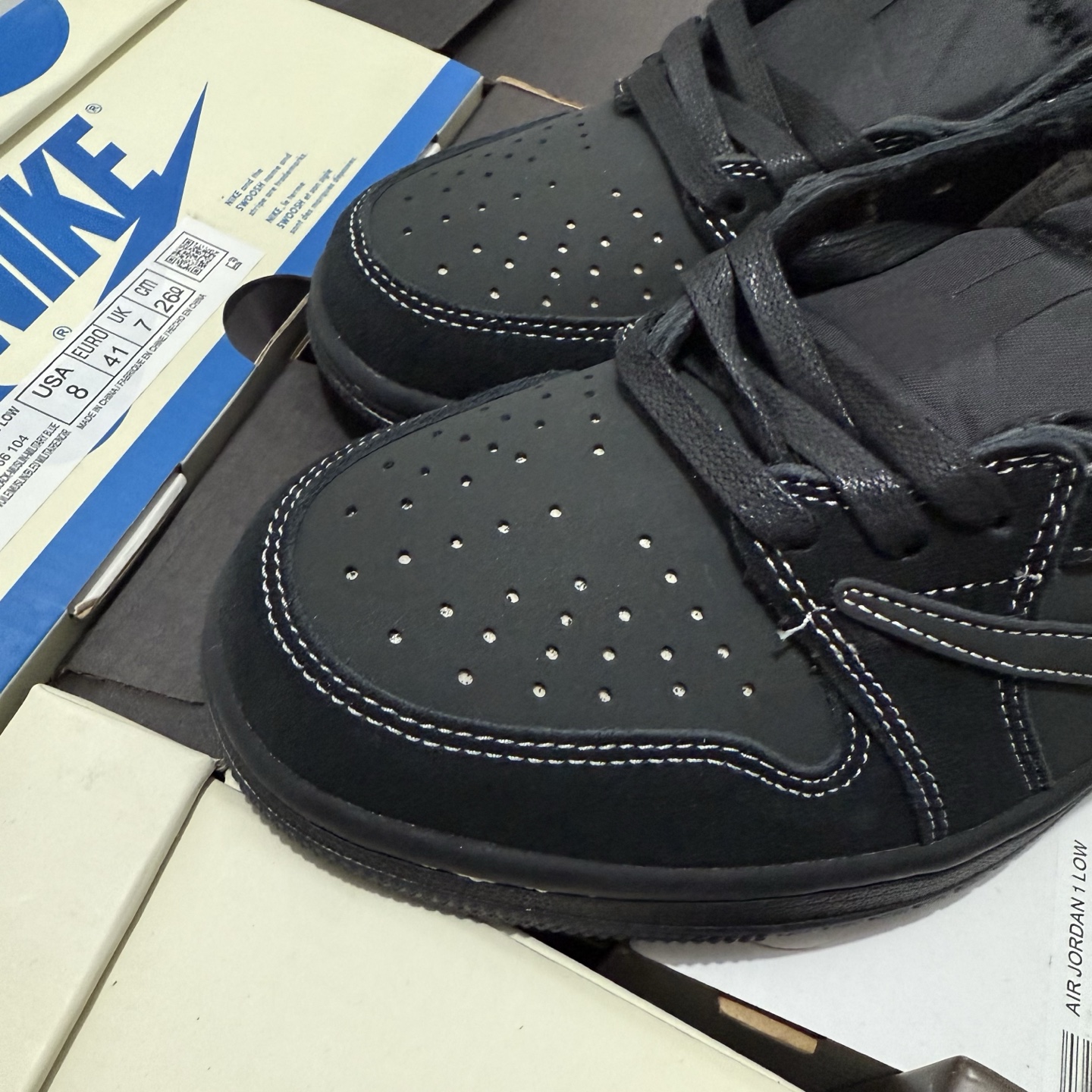 Travis Scott x Air Jordan 1 Low OG SP "Black Phantom" DM7866-001