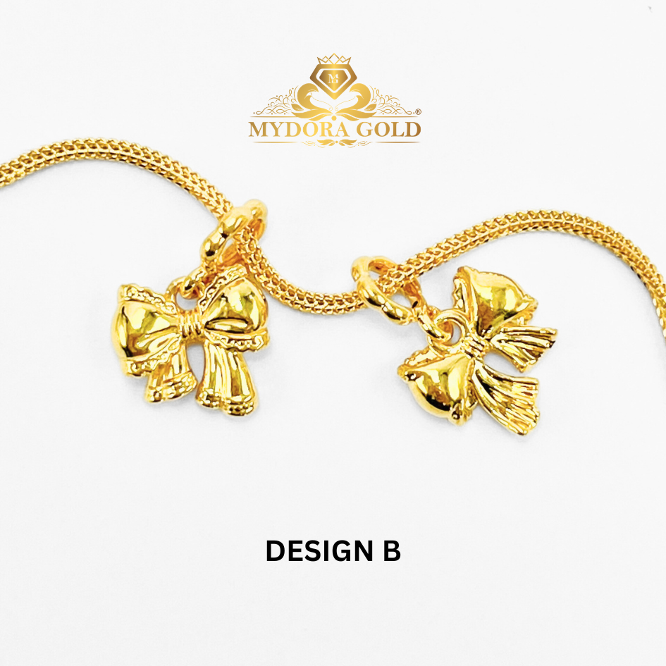 MYDORA Charm Lacy Ribbon Full Gold (5G) l EMAS 916/22K