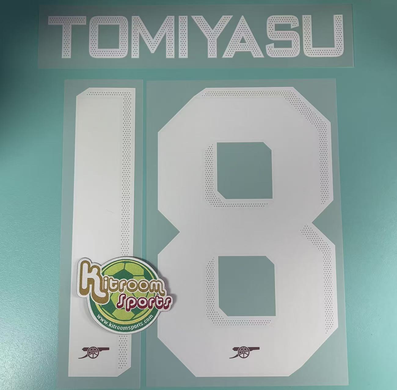 2022-23 Arsenal Home UCL Nameset #18 TOMIYASU