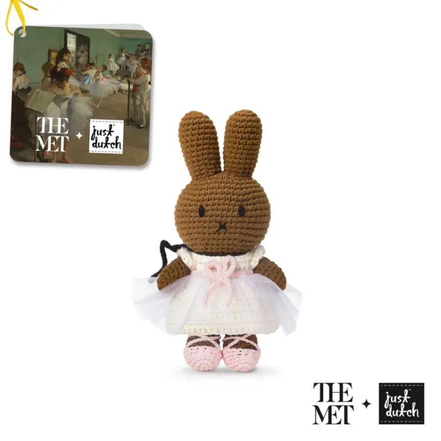 📦訂購 美國代購 荷蘭 Just Dutch 手工編織 米菲 Miffy Melanie 大都會藝術博物館 竇加的舞蹈教室 公仔
