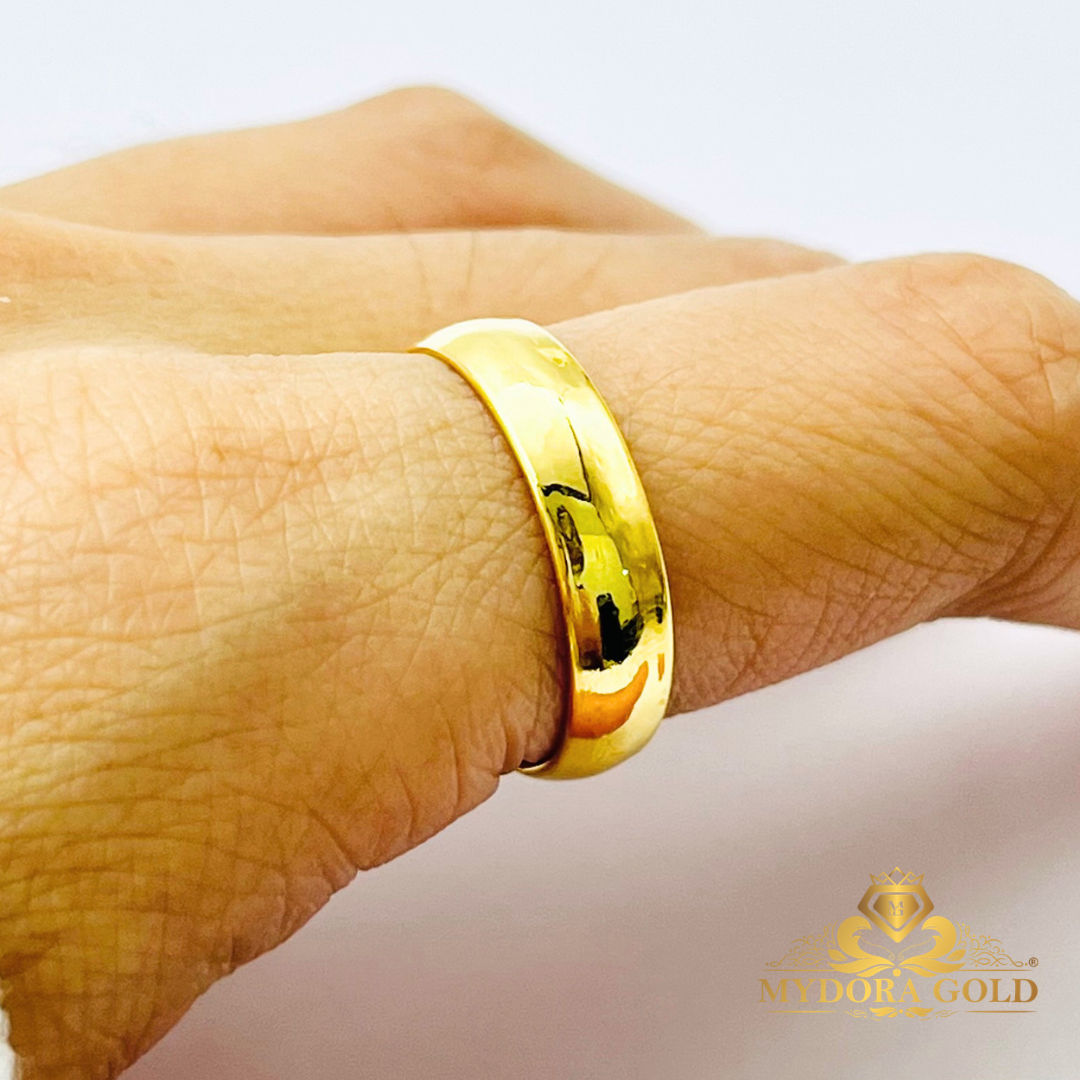 MYDORA Cincin Belah Rotan Licin | Lord of the Ring | EMAS 916/22k