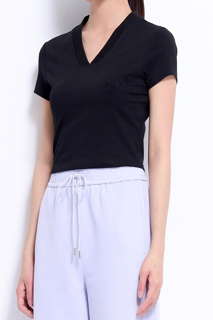 CB2723 EMBD LOGO SHORT SLLV MINI TEE