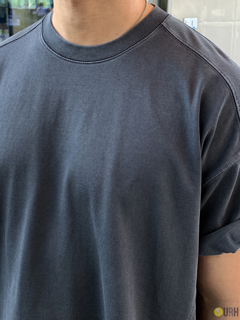 【100%保證韓國直送】Heavyweight Seam Pigment Washing 高磅數拼接落肩Oversize短袖Tee 👕 [5 color] RL115173