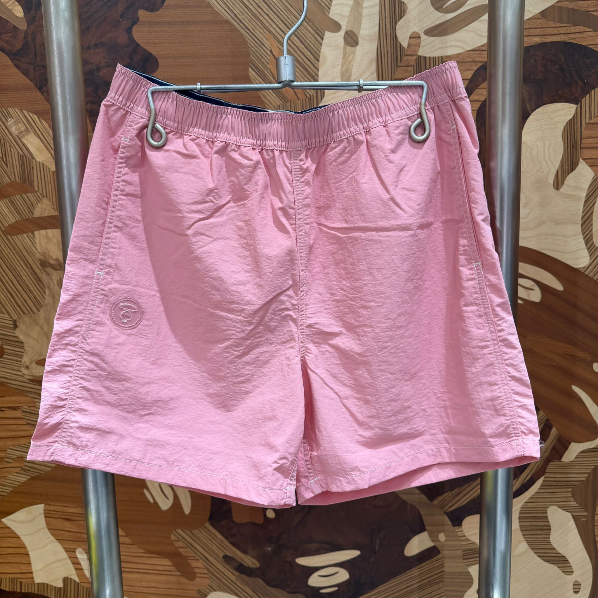AAPE AAPENOW moonface logo woven shorts (D632)