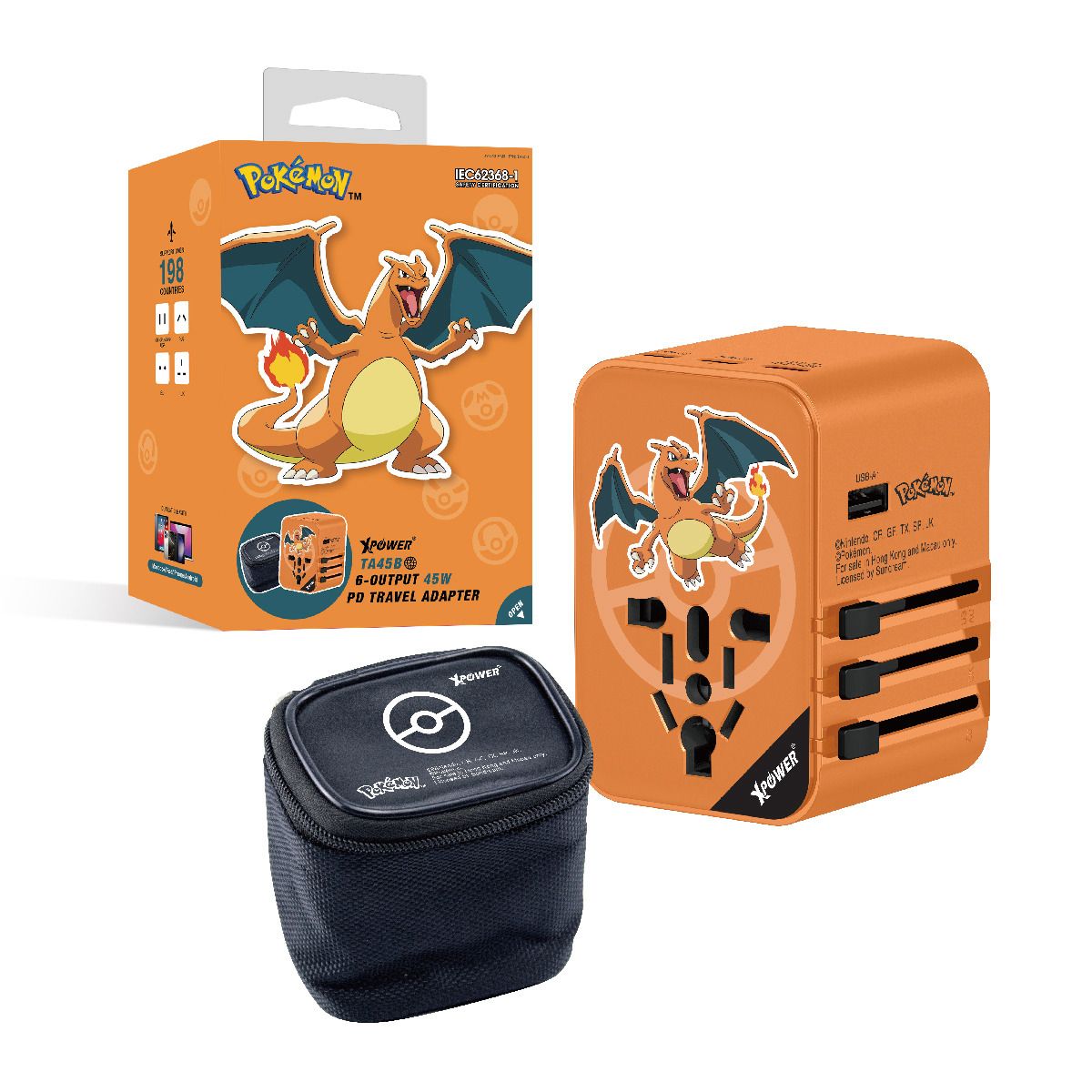 寶可夢聯名 XPower TA45B 6-Output 45W PD 旅行轉換插頭