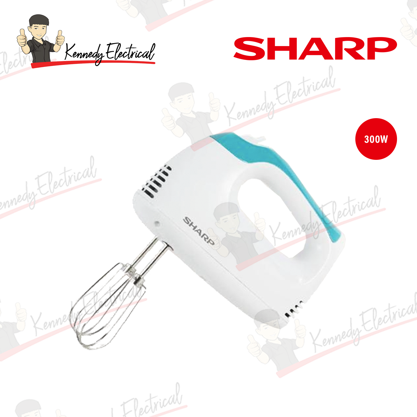 Sharp 300W Hand Mixer (EMH55WH)
