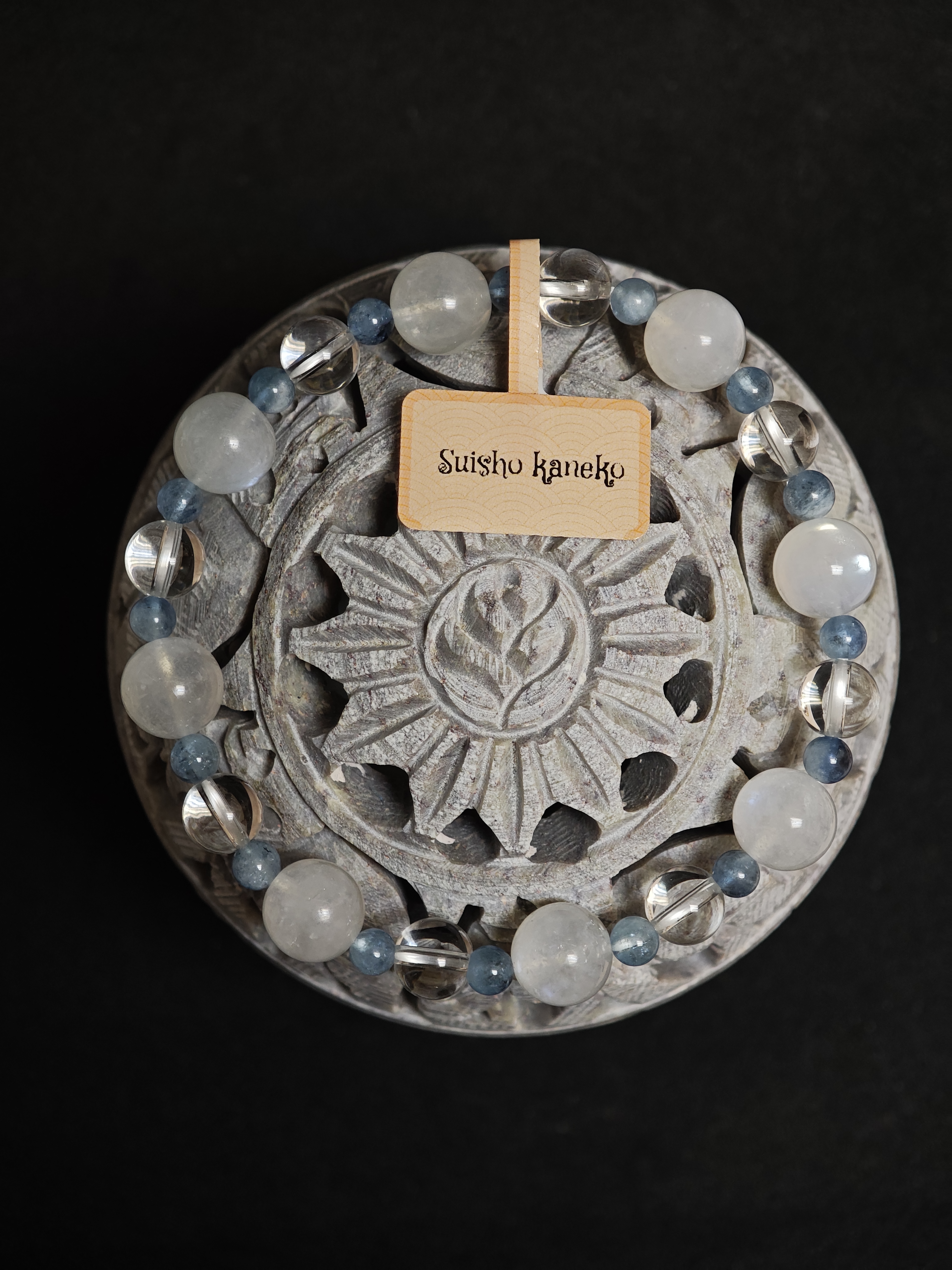 ✨新品DIY水晶手串✨✨🩵海藍寶✨🌕月亮石✨⚪白水晶✨