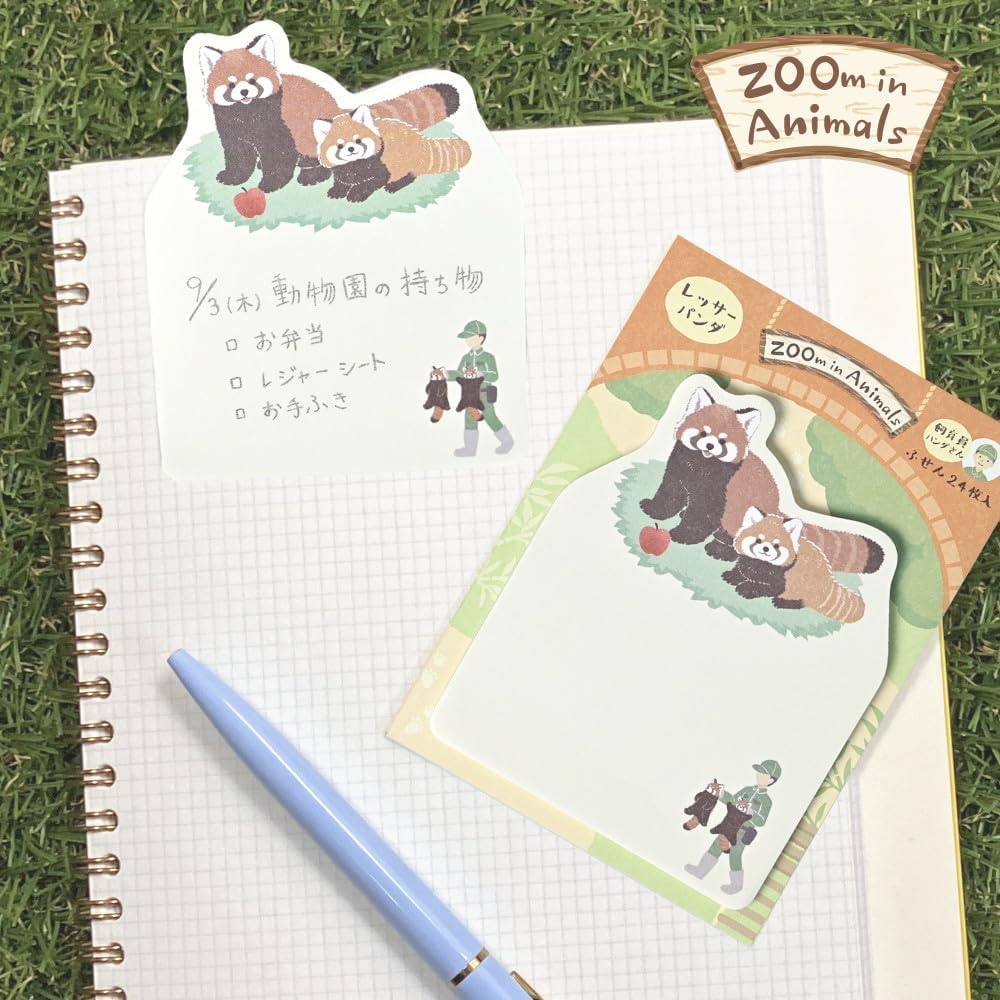 現貨｜ZOOm in Animals 小熊貓 日本製 便利貼 Sticky Notes (5422215)
