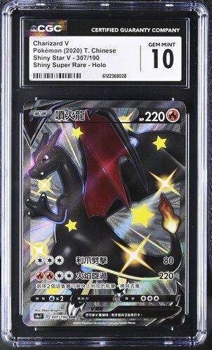 CGC 10 繁體中文 噴火龍V 307/190