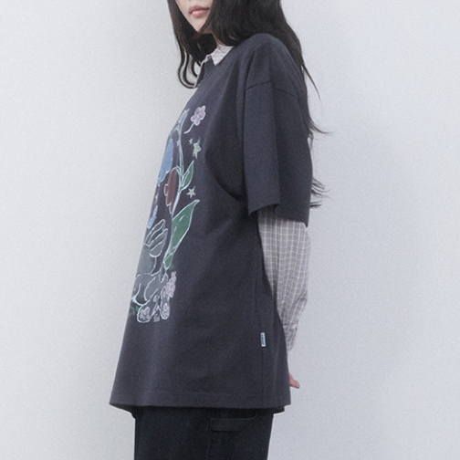 [KIRSH] Witty Bunny Over-fit T-shirt (2種)