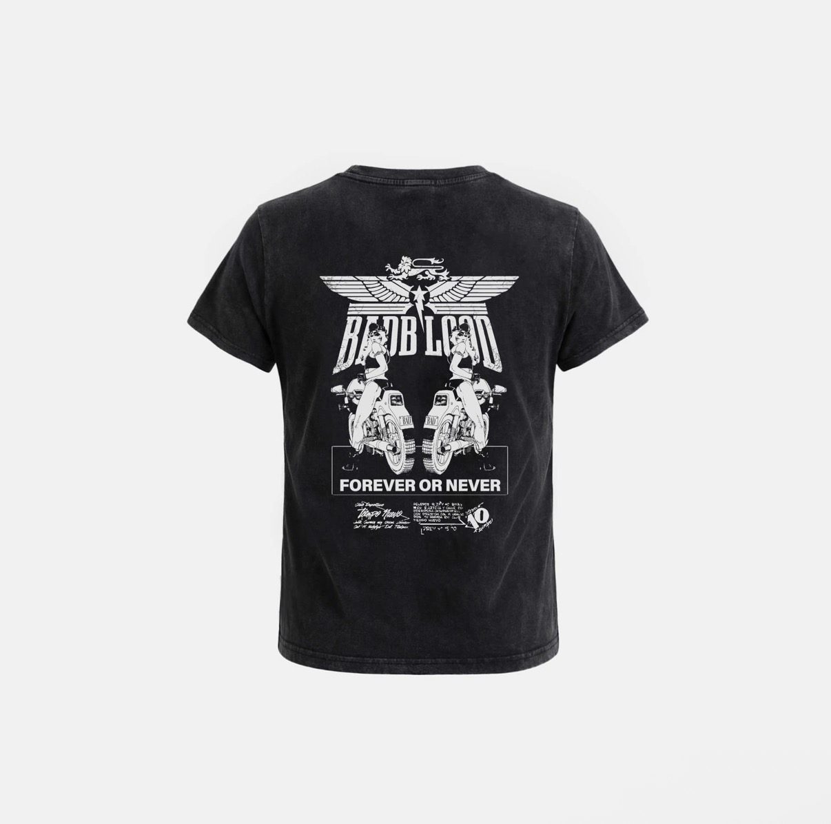 BADBLOOD新款[w-tee26-176] Aero Rider Squad Short Sleeve T-Shirt - White