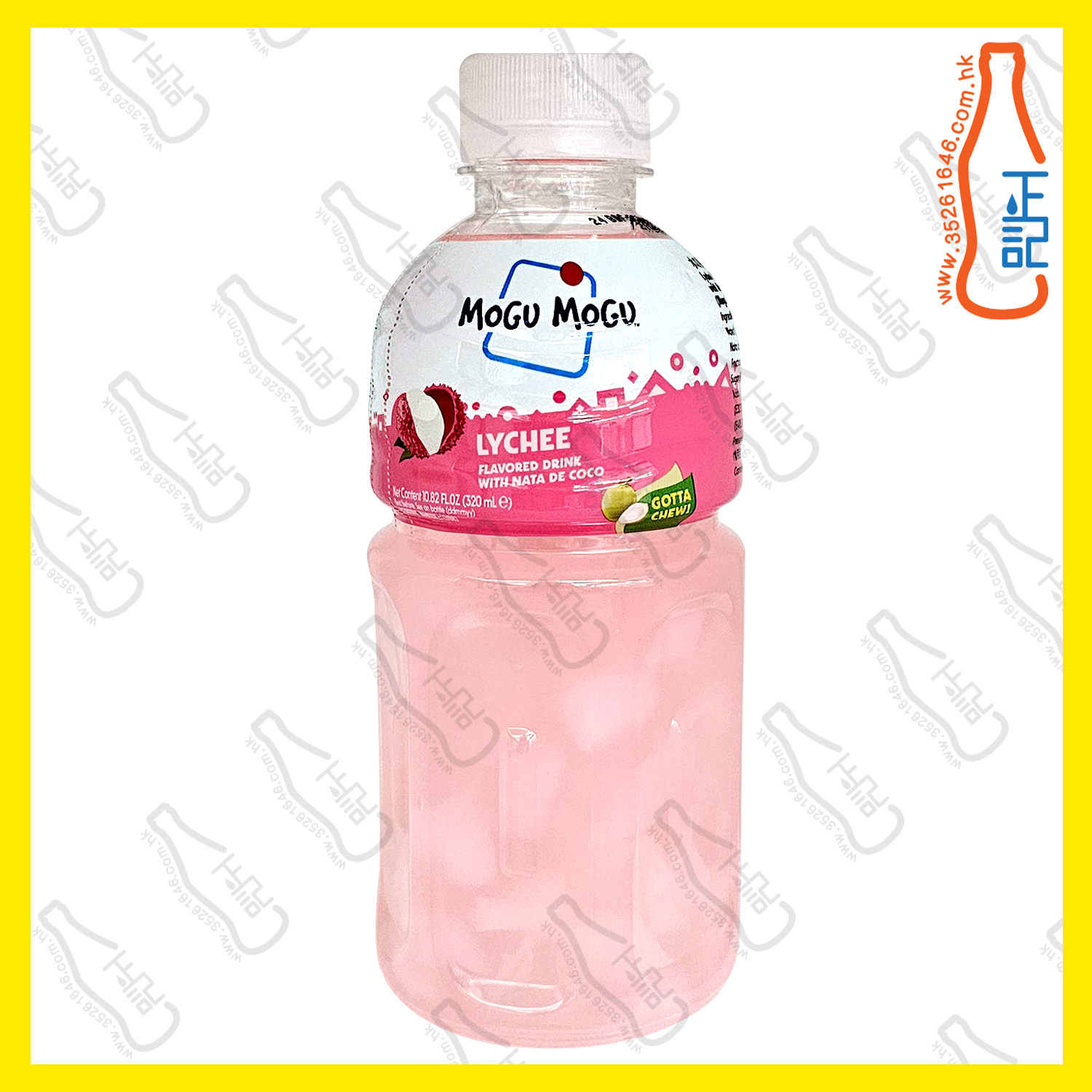 MOGU MOGU【荔枝】蒟蒻果粒果汁 320ml x 24支 /箱