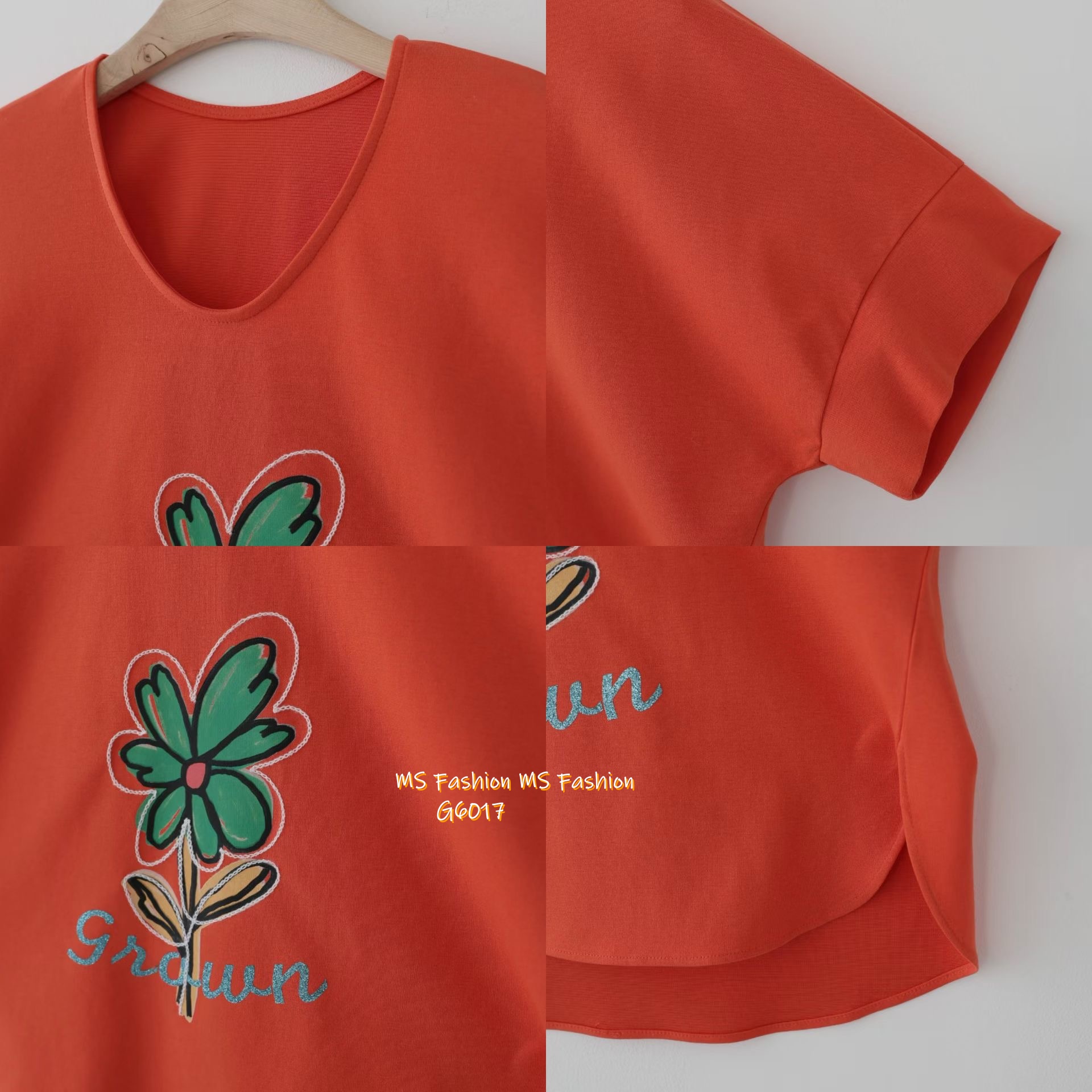 G6017 韓國🇰🇷靚色花花print top