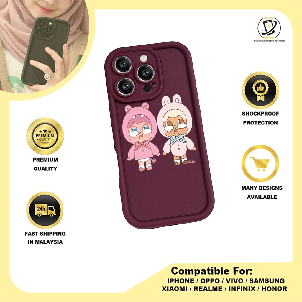 TPU DESIGN CASE PHONE FOR OPPO - DESIGN CRYBABY A