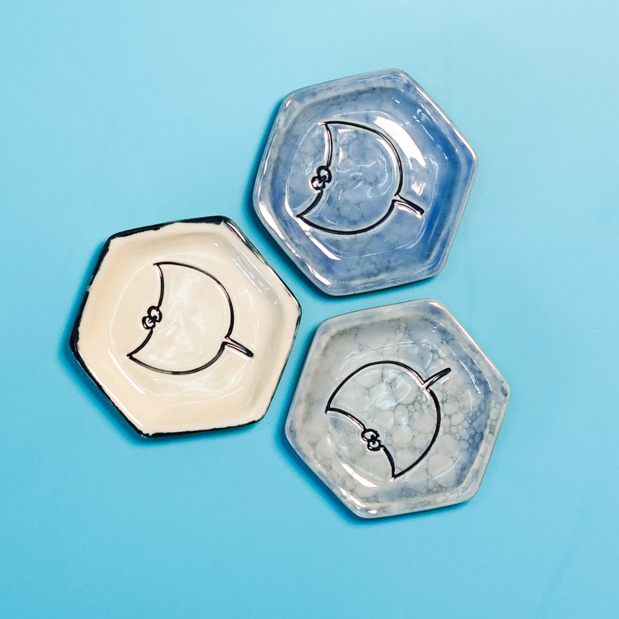 【魔鬼魚系列】魔鬼魚小碟套裝 (藍白) (MC-MR03)