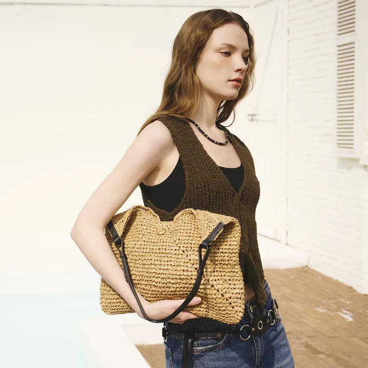 [Oryany] Raffia Triangle Shoulder (2色)