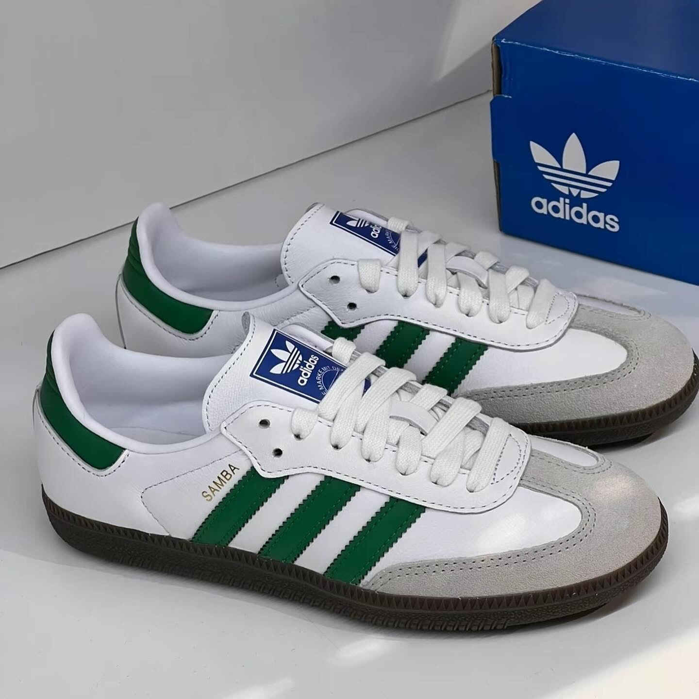 Adidas Originals Samba OG White Green | 𝟴𝟱𝟮𝗦𝘁𝗼𝗿𝗲-𝗵𝗸